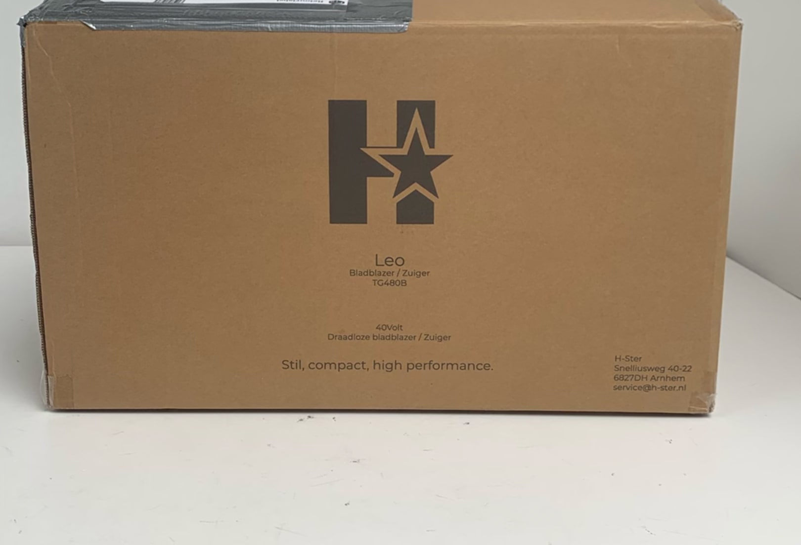 H-ster accu bladblazer & bladzuiger met versnipperaar Leo - Als nieuw